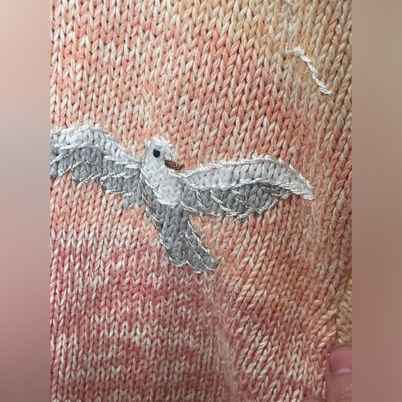 STORYBOOK KNITS Meeting With Noah Knit Cardigan Sweater Noah’s Ark Bible Large - Picture 8 of 13